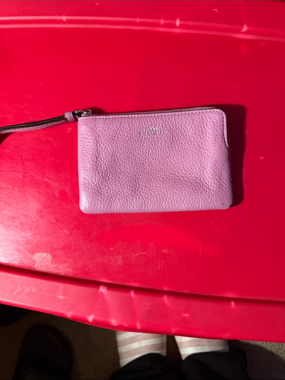 kate spade Lavender Pebbled Leather Wristlet β Light Purple